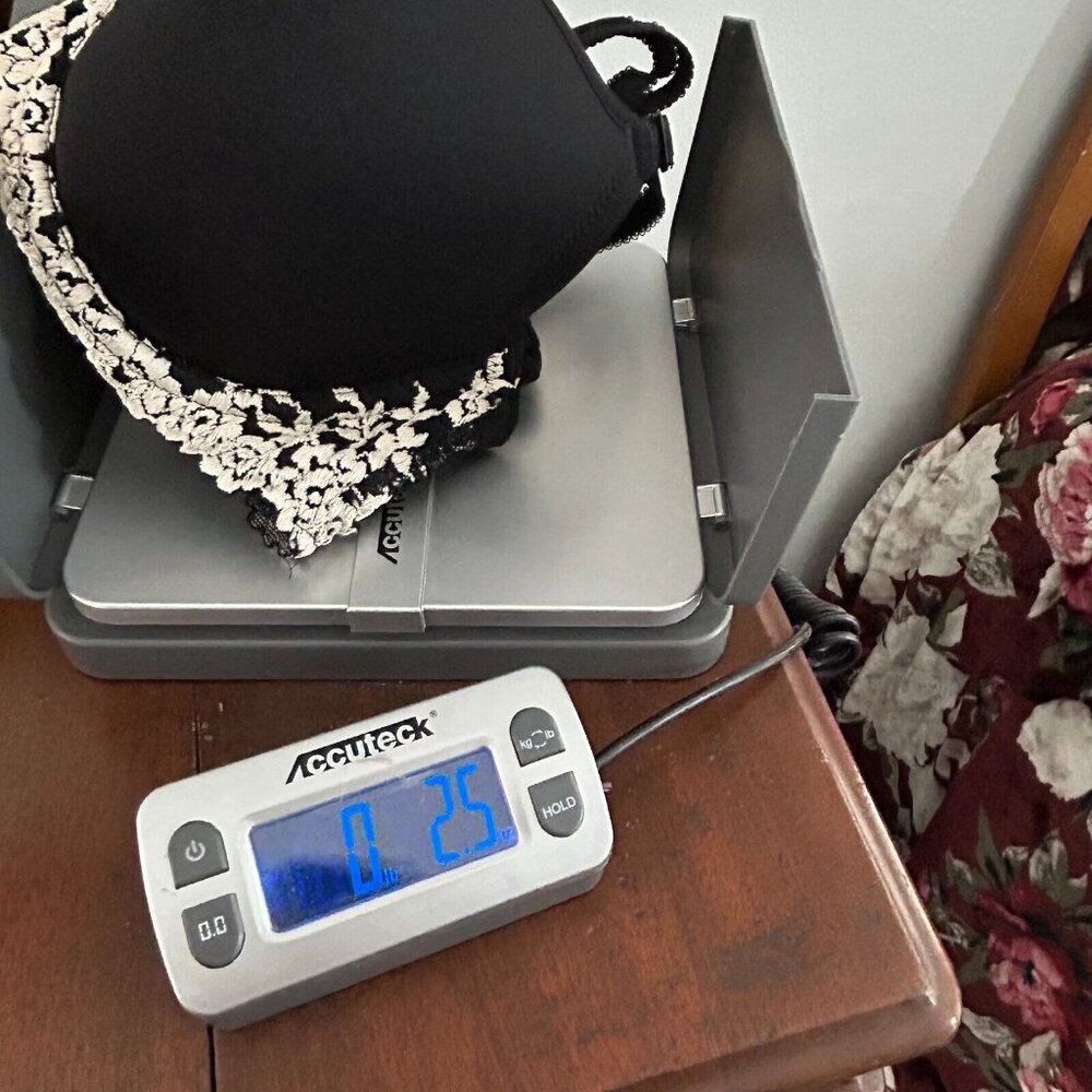 Wacoal Womens Bra 34C Black Embroidered Lace Adjustable Strap Whimsigoth 17140 - Picture 9 of 9
